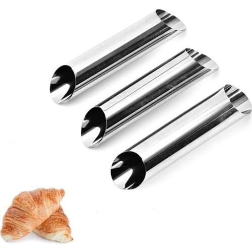 10Pcs/Set Creative Metal Cannoli Forms Cake Horn Mold Stainless Steel Bread Tubes Shells Cream Pastry Mold Kitchen Baking Tools