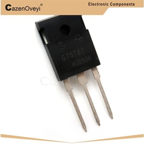 10pcs/lot IGW75N60T G75T60 IGBT 600V 150A 428W TO-247-3 In Stock