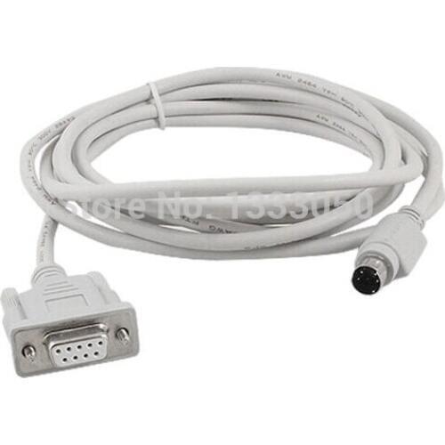 11.11 Free Shippinng 8.2 Ft 4P Mini Din to DB9P RS422 PLC Programming Cable for Panasonic FP1