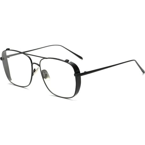 2021 Elegant Retro Classic Metal Frame Glasses Women Brand Designer Optical Glasses Frame Unisex Square Clear Glasses