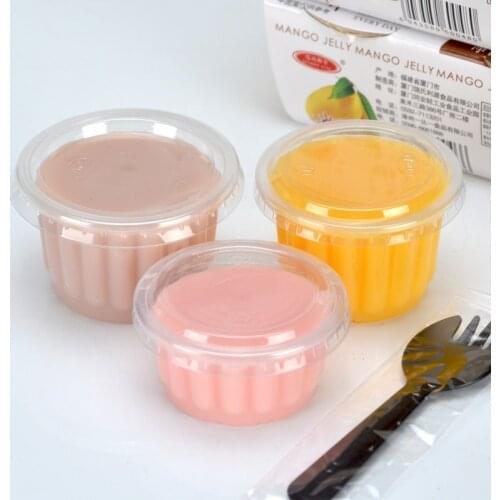 100pcs HIgh quality pudding cup small yogurt cups clear plastic cups party favors diy baking packaging dessert cups with lids