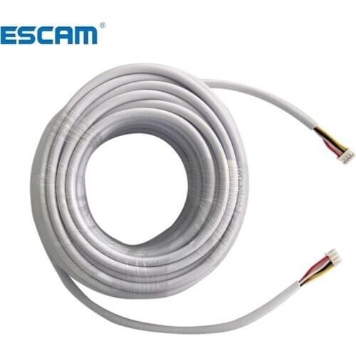 ESCAM 15M 20M 30M 50M AVVR 4 Core Wire 4*0.12 Copper Line for Wired Video Intercom Video Door Phone Doorbell Intercom Cable