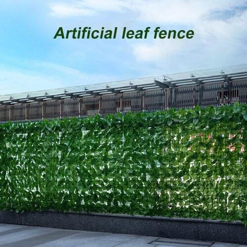 Artificial Leaf Fence Garden Privacy Roll Wall Landscaping Fence Home Decor Rattan Plants Wall Environmental No Peculiar Smell