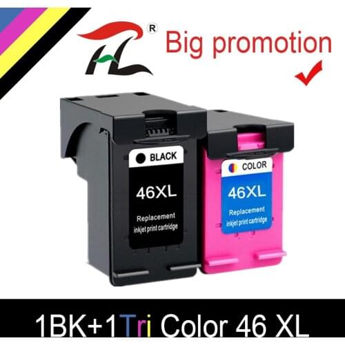 HTL Compatible Ink Cartridge For HP46 46xl For HP 46XL DeskJet 2020hc 2025hc 2520hc 2029 2529 4729 Printer