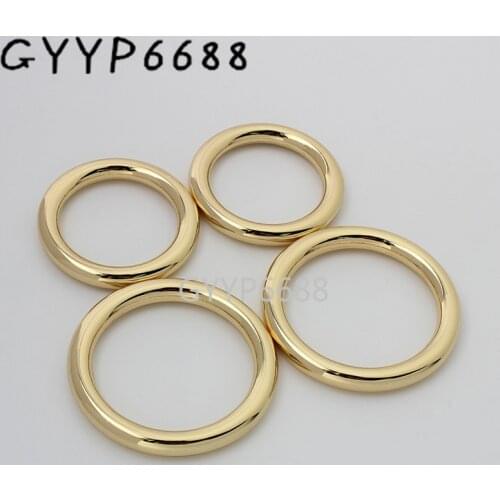 30pcs round shape 3 colors 1-1/8'' 1-1/2'' polished O ring for woman purse strap connect buckles o ring purse hardware