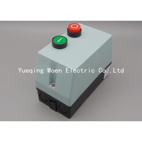 Magnetic starter QCX5-09 Plastic case Motor start switch QCX2-09 Motor protector 9A