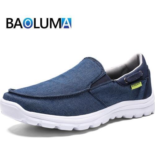 Mens Shoes Summer Men Casual Shoes Outdoor Non-slip Men Sneakers Canvas Breathable Men Casual Shoes Mens Loafers Summer Shoes