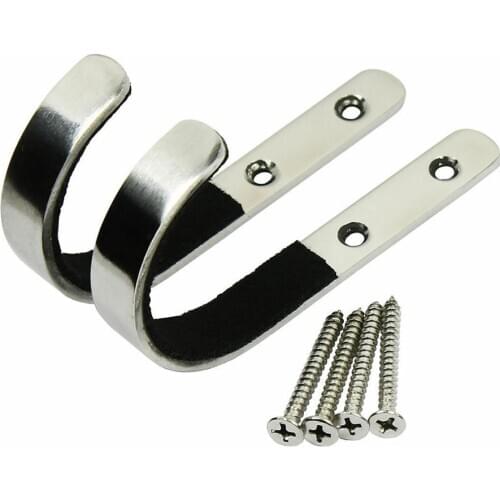 Wall Mounted Storage Rack J-Hook Rifle Shot gun Hangers Set Anti-Scratch New Stainless steel Gun rack Kepping