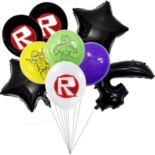 2021 New Roblox 6/9/12pcs lot Round Balloons Birthday Party Decorations Baby Shower Decor Kids Party Balloon Air Globos Gift