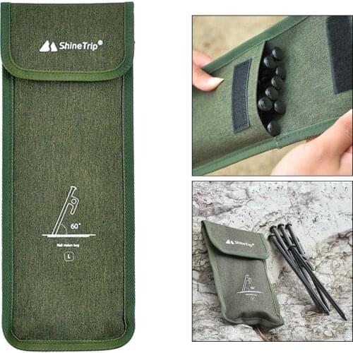 Outdoor Camping Tent Pegs Nails Stake Storage Bag Case Stuff Sack Pouch for Travel Hiking Accessories