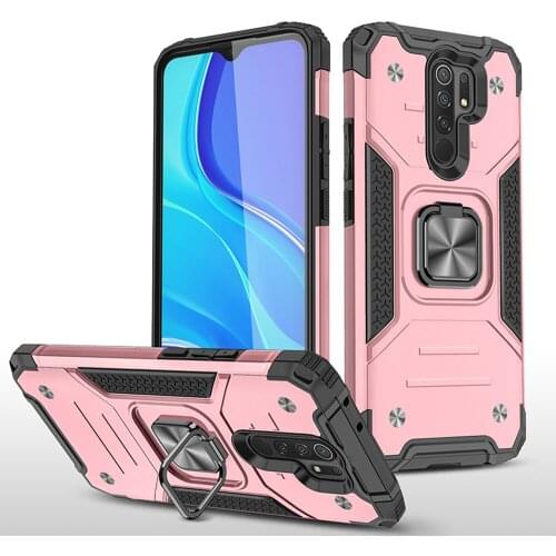 Ring Stand Shockproof TPU Silicone Bumper PC Cover Fundas For Xiaomi Redmi9 Redmi 9 Prime 9Prime Redmi9prime Case Coque Shell