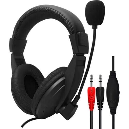 Wired Headset Gamer PC 3.5mm Headsets Surround Sound & HD Microphone Gaming Overear For Laptop Tablet Computer Xbox one PS4 PS5