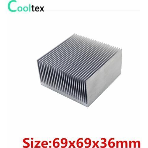 2pcs/lot) 69x69x36mm Aluminum heatsink radiator for electronic Chip VGA RAM LED Heat Sink COOLER cooling