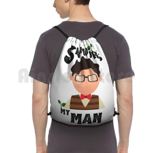 SeymourS My Man-Suddenly Seymour-Little Shop Of Horrors Backpack Drawstring Bag Riding Climbing Gym Bag Suddenly Seymour