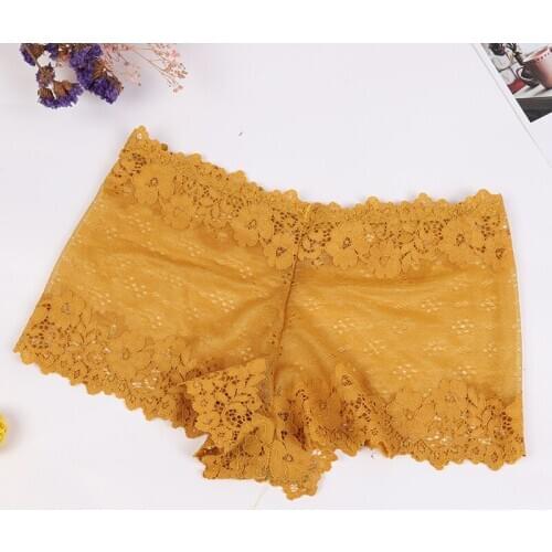 5pcs/set Panties Women Panties Hollow Out Transparent Boyshorts Women Underwear Sexy Lace Breathable Underwear