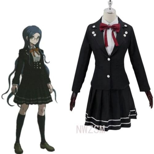 Anime Danganronpa V3 Shirogane Tsumugi Original Edition JK Uniform Cosplay Costume Women Halloween Party suits