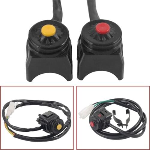 Universal ATV Motorcycle Dual Sport Dirt Quad Start Horn Off Stop Switch Button can be used as horn switch
