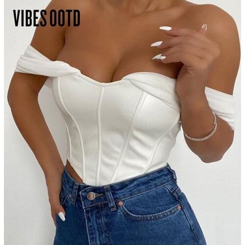 Женские длинные майки VIBESootd China At AliExpress