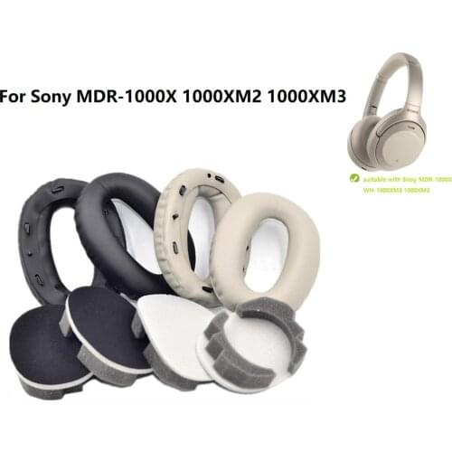 High quality Replacement foam ear pads For Sony MDR-1000X 1000XM2 1000XM3 headphone repair parts soft memory sponge ear padas