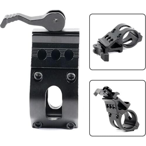 1 Inch 25mm Offset Flashlight Torch Rifle Scope Gun Base 20mm Rail Mount Weaverer Picatinny G1M1