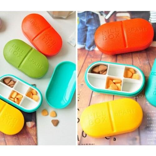 2021 Table Organizer Medicine Container Mini Pill Case Medicine Storage Box Waterproof 1PC Portable Travel Accessories