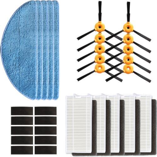 Side brush HEPA filter mop cloth for ecovacs deebot 600 601 605 710 711 715 cleaner Robotic robot Vacuum Cleaner Parts brushes