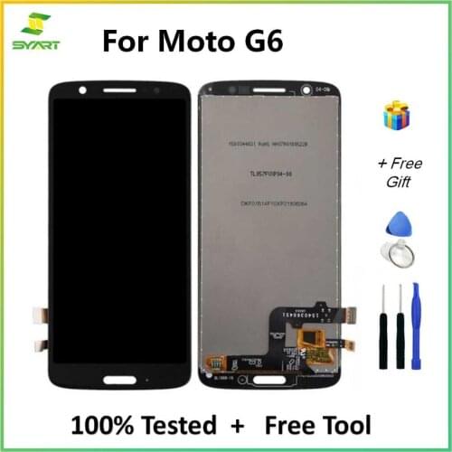 For Motorola G6 LCD Display Touch Screen Digitizer Assembly Replacement Parts + Tools For Moto G6 XT1925 5.7" Inch LCDs Screen