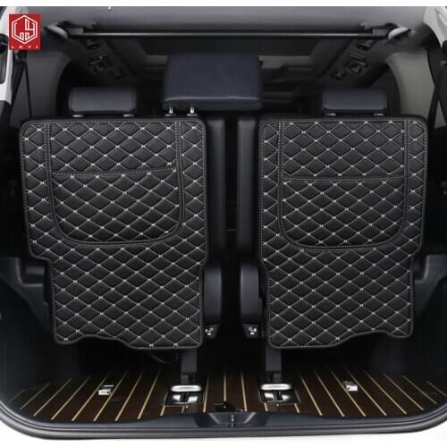 For alphard/ vellfire 2015 2020 Car Seat back anti-kick Pad Seat Rear Row Anti Kick PU Leather Protection interior Accessories