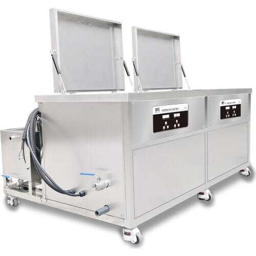 Two Groove 360L Industrial Ultrasonic Cleaner PCB Moto Ultrasonic Washing Machine DPF Gear Metal Parts Carbon Degrease