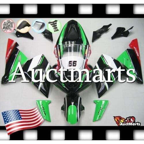 For Kawasaki Ninja ZX10R 2004 2005 04 05 Injection Plastic Fairing Kit (P/N:3d36)