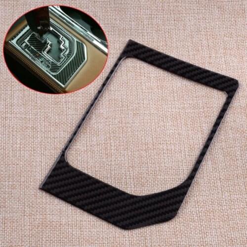 Carbon Fiber Gear Shift Box Panel Cover Trim Frame Left Hand Drive Fit for Toyota Tundra 2014 2015 2016 2017 2018 2019-2021