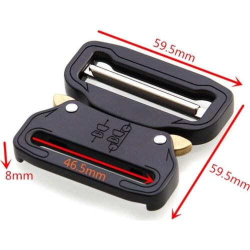 Metal Quick Side Release Buckles for 1.5in Belt Webbing Tactical Belt Safety Strong Hooks Clips DIY Outdoor Belt Acces