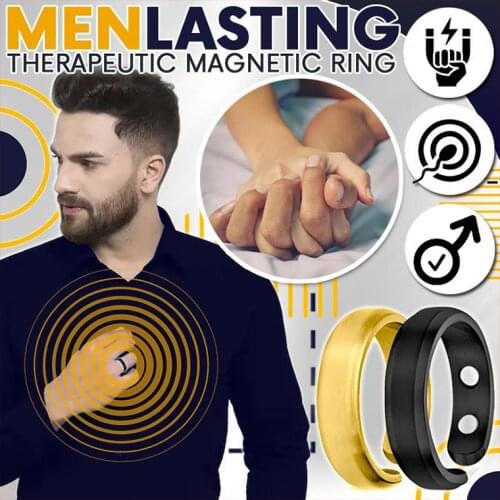 Fashion Metal Women Men Lasting Therapeutic Magnetic Ring Jewelry Simple Rings Jewelry Accessories
