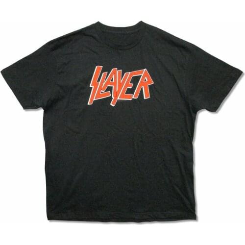 Slayer Red Logo Classic Image Mens Black T Shirt New Official Band Merch