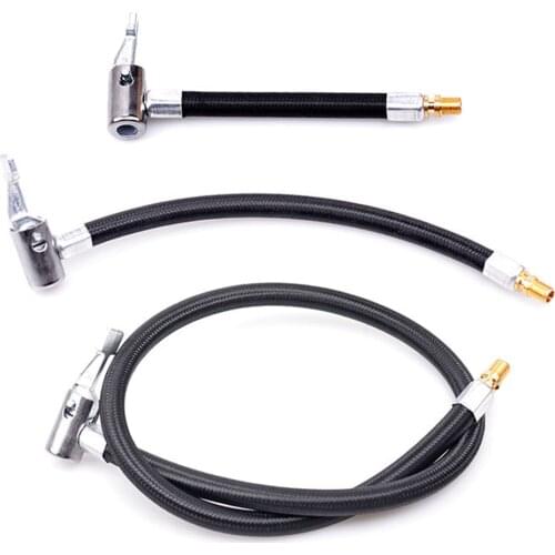 Motorcycle Bike Tyre Inflator Hose Quick Connection Nozzle MTB Bike Inflatable Air Pump Extension Tube Adapter