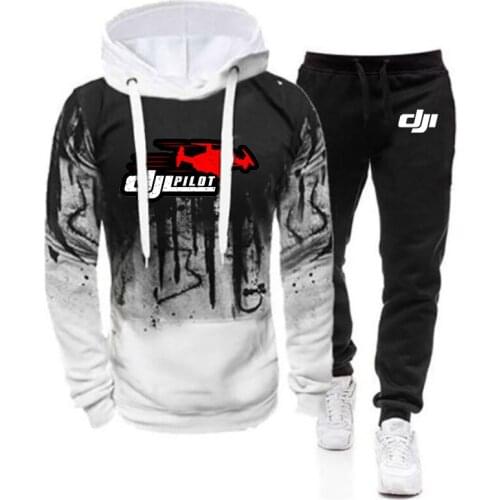 Dji Mavic Pilot 2021 New 2 Pieces Sets Tracksuit Hooded Hoodies Sweatshirt+pants Pullover Hoodie Sportwear Suit Clothes