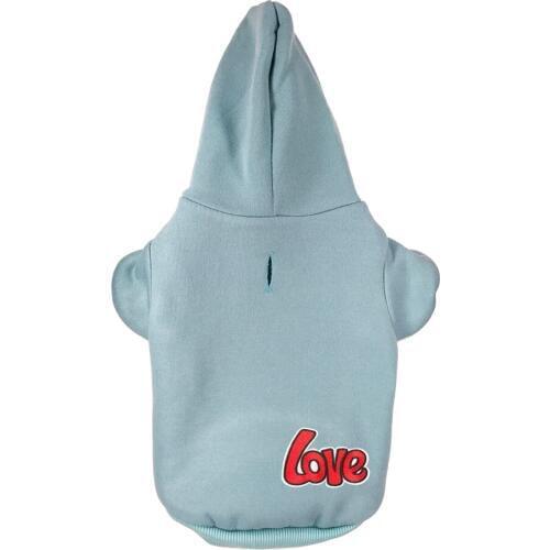 New Arrival "Love" Embroidered pattern Pet Puppy Dog Clothes Hoodies Jumpers Tracksuits for Small Medium Dogs