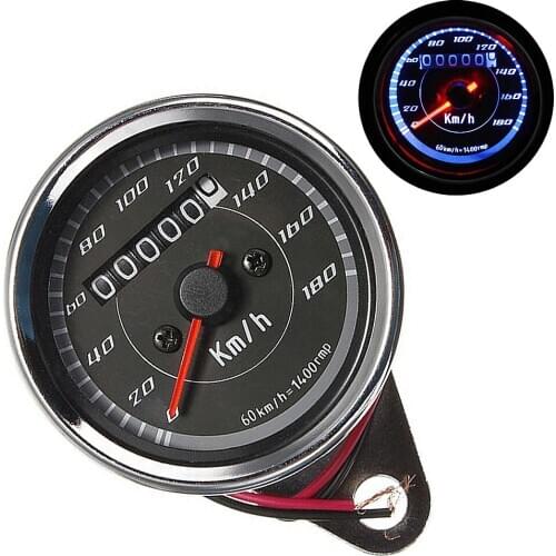 Motorcycle Instrument Panel Silver Plating Refit Instrument Odometer Retrofitting Small Instruments with LED Backlight