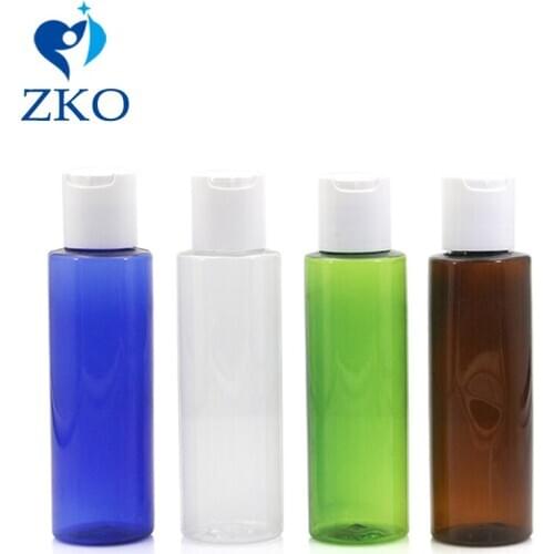 100ml Flat Neck Disc Cap Travel Free Shipping Empty Refillable Portable Essential Oil Liquid Container Plastic Squeeze Bottles