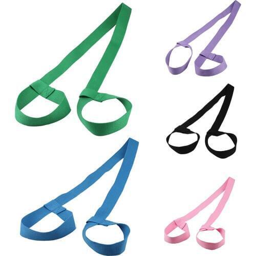 Adjustable Cotton Durable Yoga Mat Strap Sport Stretch Strap Gym Waist Leg Fitness Carrying Slings Shoulder Carry Straps