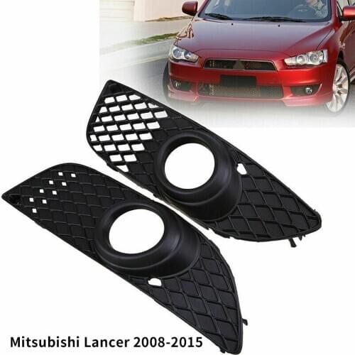 Pair Front Bumper Grilles Fog Lamp Grill Cover For Mitsubishi Lancer 2008-2015 8321A123 8321A124