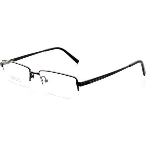 Sunny wholesale Half rim new foreign trade SquareMen metal Business optical glasses frame female Eyeglasses