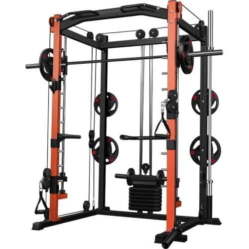 Gym Commercial Comprehensive Smith Machine Free Shipping Seller Tax Door-To-Door Multifunctional Fitness Equipment