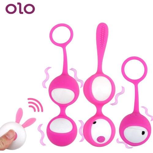 OLO Ben Wa Ball Geisha Ball Smart Kegel Ball Vibrator Vaginal Ball Vagina Tighten Exercise Sex Toys for Women