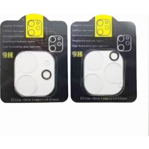 50PCS For IPHONE 12 pro max/11 Pro Max/5.8''/6.1''/6.5'' 3D Full Covered Clear Back Camera lens Tempered Glass screen protector