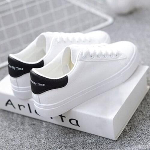 2021 Fashion White Sneakers Women Flats Canvas Shoes Women Vulcanize Shoes Summer Casual Zapatillas Mujer European Size