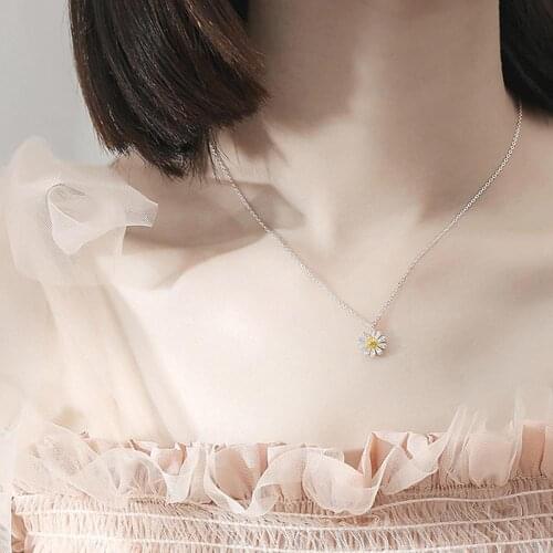 Sweet Daisy Pendant wedding jewelry New arrival silver plated Daisy jewelry sets Necklace/Earrings/open Ring/Bracelet for women