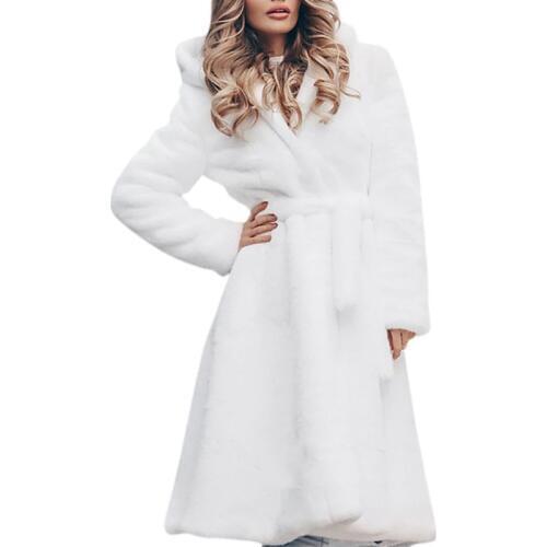 Women Elegant White Shaggy Women Faux Fur Coat Streetwear Autumn Winter Warm Plush Teddy Coat Female Plus Size Overcoat Party
