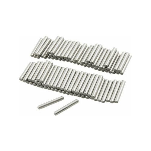 100 Pcs Stainless Steel 2.25mm x 15.8mm Dowel Pins Fasten Elements