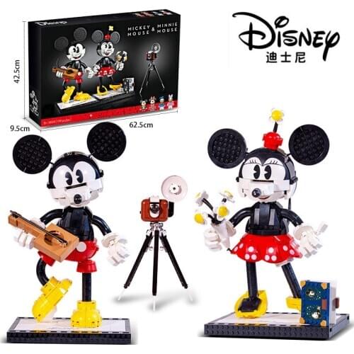 Disney Mickey Mouse Assembled Building Blocks 1739Pcs DIY Bricks Block Set Toys for Children Birthday Christmas Gift Toy